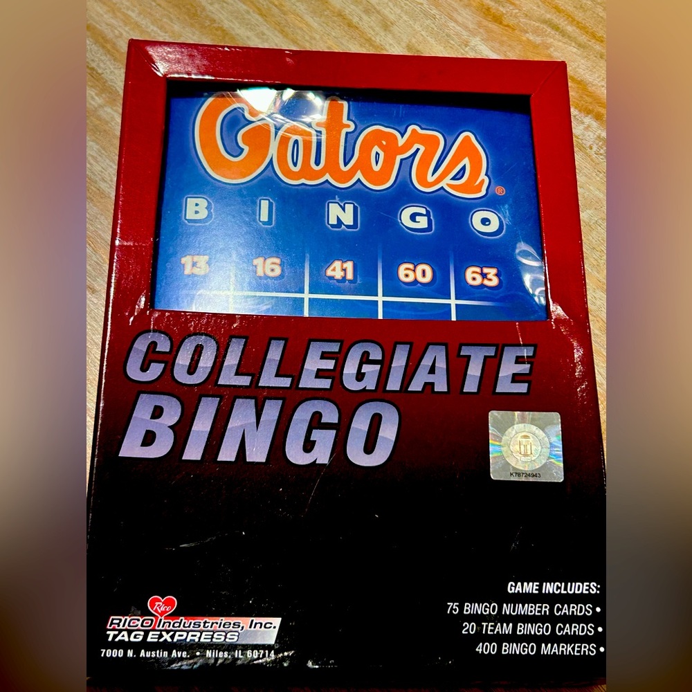 NCAA Florida Gators Bingo Game